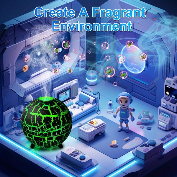 Humidificateur et Diffuseur de Parfum Globe Craquelé