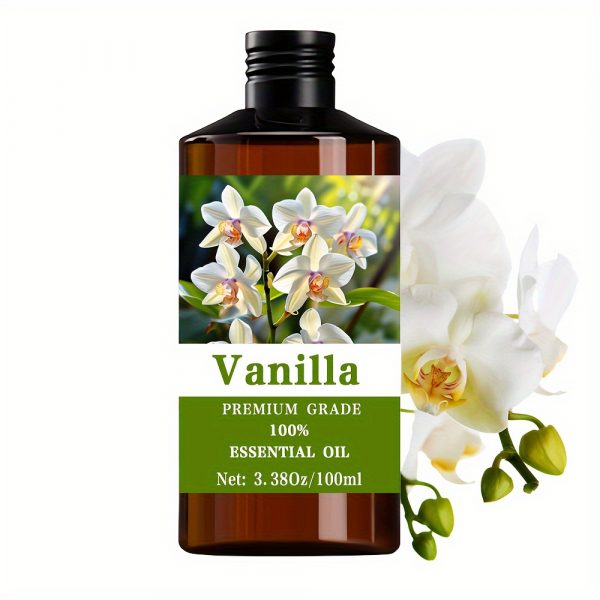 Huile essentielle de vanille de 100 ml/3,38 fl.oz, VANILLA